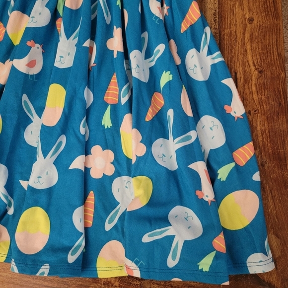 2/$30 NWT Girls 7 Easter Bunny Spring Dress - Picture 9 of 16
